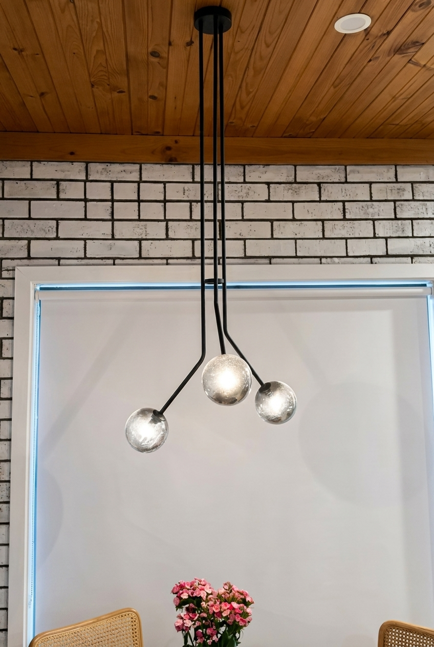 Three-globe feature pendant